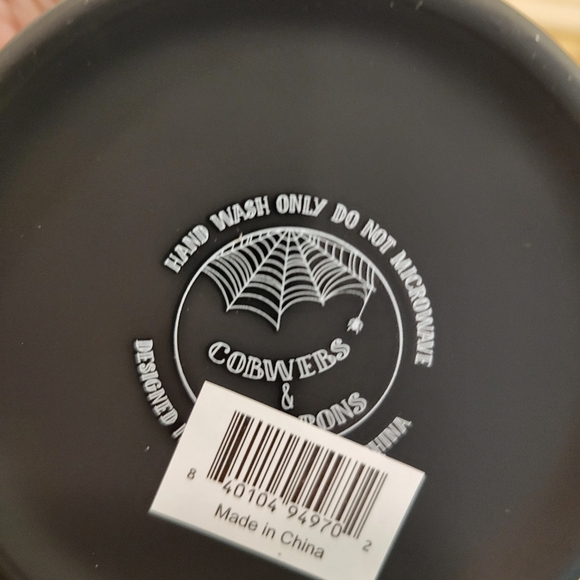 Cobwebs and Cauldrons Skull Cherry Soft Touch Halloween Mug - Picture 4 of 4